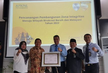Pemko Pekanbaru Siap Dukung Pencanangan Zona Integritas dan WBBM Tahun 2022 KPKNL Pekanbaru
