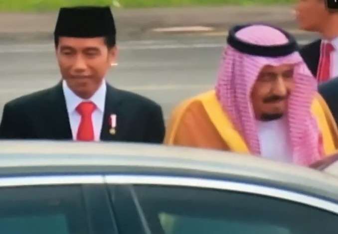 Raja Salman Semobil dengan Menag Lukman, Jokowi Mobil Lain