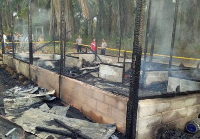 Terjebak Dalam Kebakaran, Tiga Penghuni Rumah di Rohil Tewas