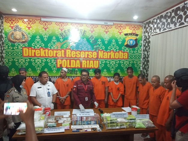 Polda Riau Sita 18,02 Kg Sabu dan 15.245 Butir Ekstasi