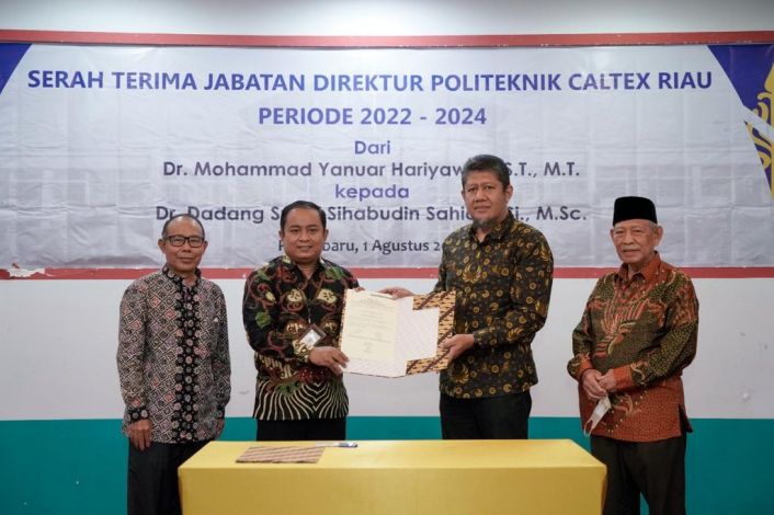 Dadang Syarif Kembali jadi Direktur Politeknik Caltex Riau, Siap Jawab Tantangan yang Semakin Besar
