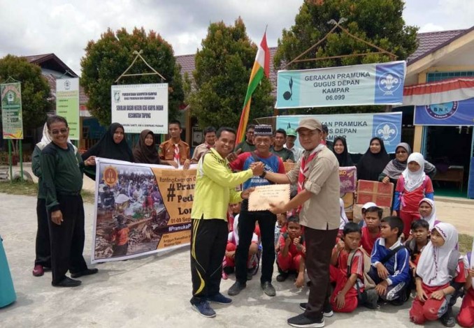 SDN 036 Karya Indah Tapung Galang Sumbangan untuk Korban Gempa Lombok