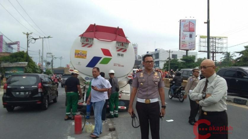 Polisi: Kecelakaan Truk BBM di Flyover karena Supir Hindari Sepeda Motor