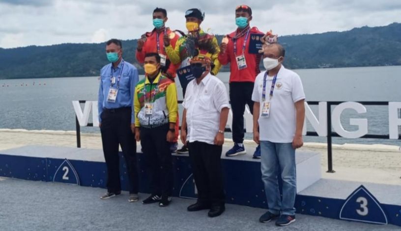Atlet Dayung Maizir Kembali Sumbang Emas untuk Riau, Kini dari Nomor Kayak 200 Meter