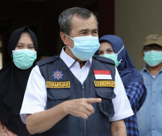 Positif Covid-19, Gubernur Syamsuar Mengeluh Sakit Usai Hadiri Rapat Paripurna DPRD Riau