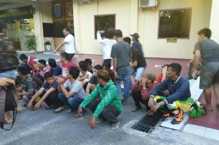 Penertiban Aksi Premanisme, 227 Orang Diamankan Polresta Pekanbaru