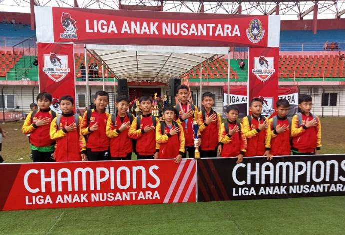 Wakili Riau, SSB Junior PTPN V Bawa Pulang Tropi Liga Anak Nusantara Yogyakarta