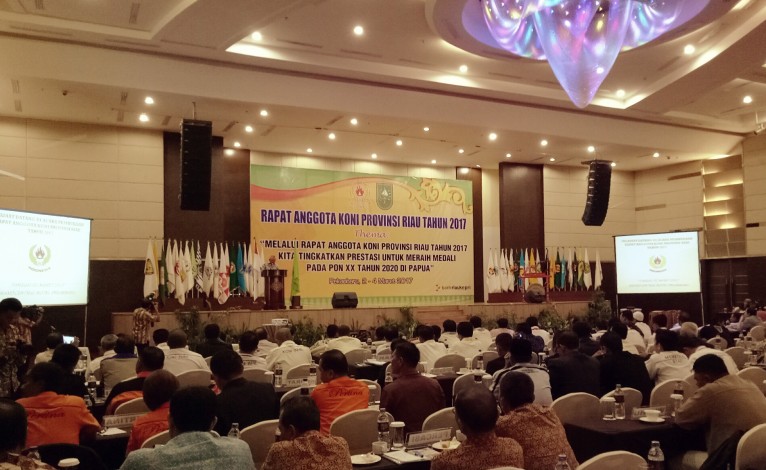 KONI Riau Gelar Rapat Anggota 2017
