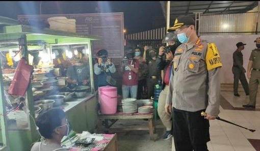 Polresta Patroli PSBB, Masih Banyak Masyarakat yang Langgar Aturan Perwako Pekanbaru
