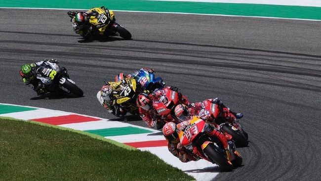 Balapan Seru, Petrucci Kalahkan Marquez di MotoGP Italia