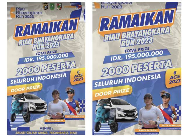 Berhadiah Motor hingga Mobil, Riau Bhayangkara Run 2023 Diikuti 2.000 Peserta