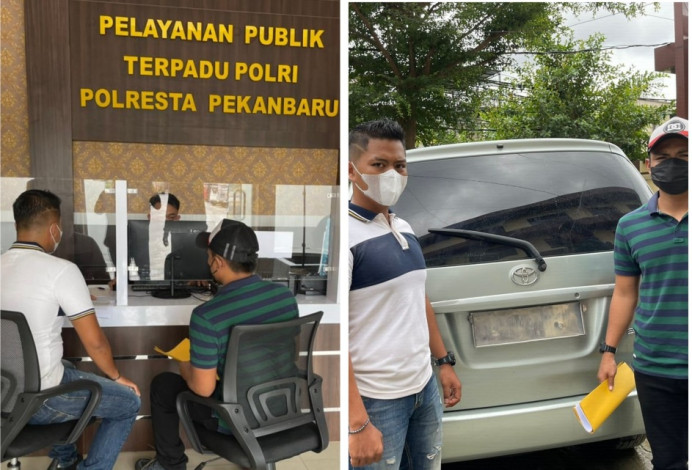 Diduga Pakai Plat Palsu, Mahasiswa Polisikan Oknum Anggota DPRD Pekanbaru