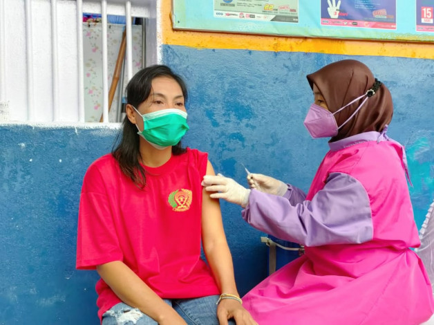 336 WBP di Lapas Perempuan Pekanbaru Jalani Vaksinasi Covid-19