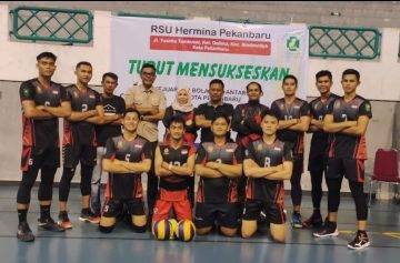 Tim Voli Satpol PP Riau Masuk ke Final Kejurkot PBVSI Piala Pj Wako Pekanbaru