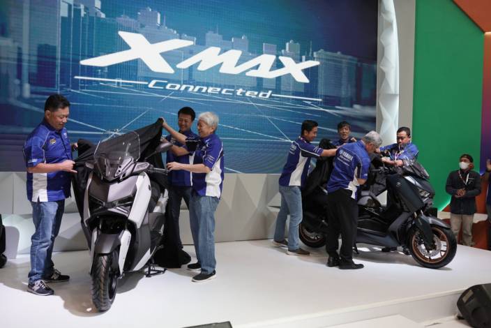 Ramaikan Hari Pembukaan IMOS 2022, Yamaha Luncurkan Produk Terbaru XMAX Connected