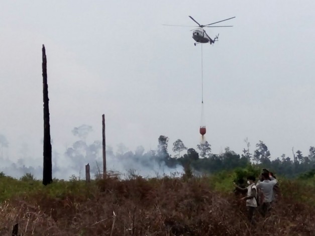 Tiga Heli BNPB Perkuat Operasi Penanganan Karhutla di Riau