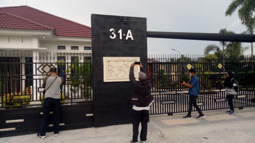 Rumah Mantan Bendahara Bapenda Riau di Jalan Wira Puri Sudah Tak Berpenghuni