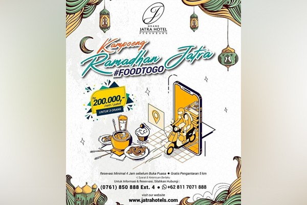 Grand Jatra Hotel Hadirkan Paket Kampung Ramadan Foodtogo, Gratis Ongkir