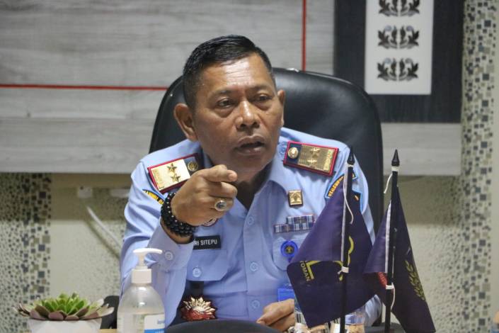 Kepala Kantor Wilayah Kemenkumham Riau, Mhd Jahari Sitepu.