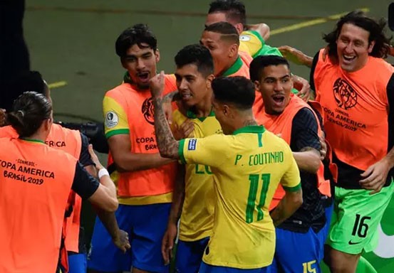 Singkirkan Argentina, Brasil ke Final Copa America 2019