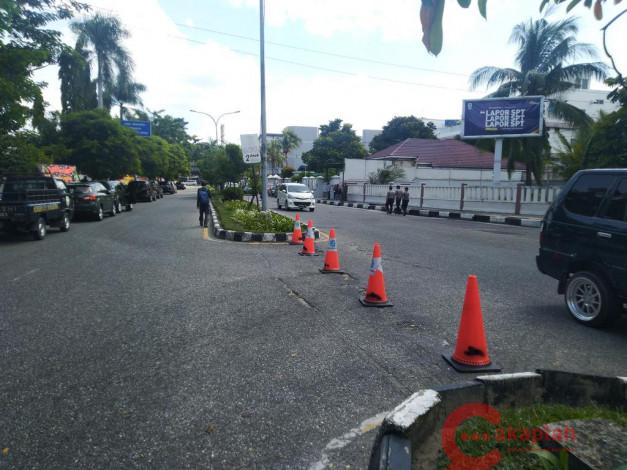 Jelang Pemakaman Jenazah Pelda Rama Wahyudi, Jalan Sekitar TMP Pekanbaru Ditutup