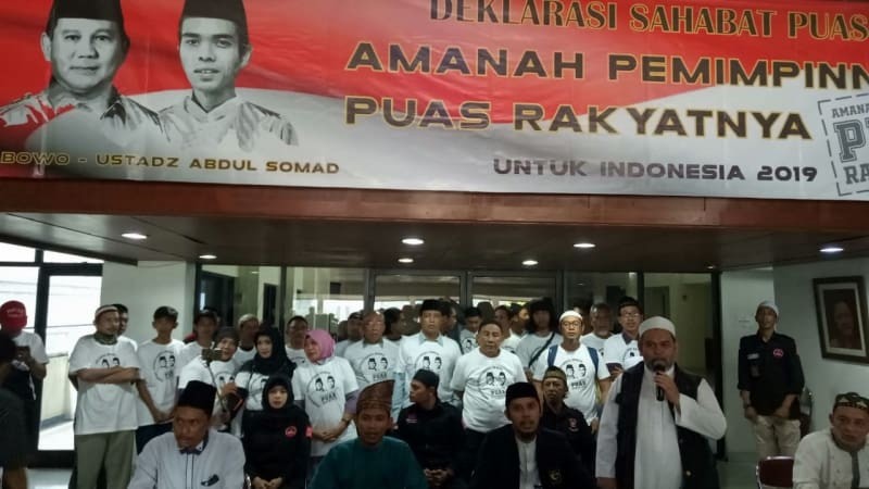 PUAS Deklarasikan Prabowo - UAS di Pilpres 2019