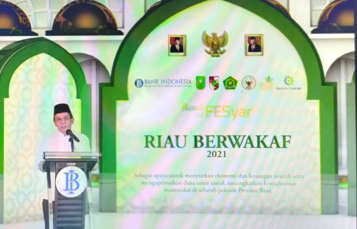 Melalui Riau Berwakaf 2021, Bank Indonesia Komit Kembangkan Ekonomi Syariah