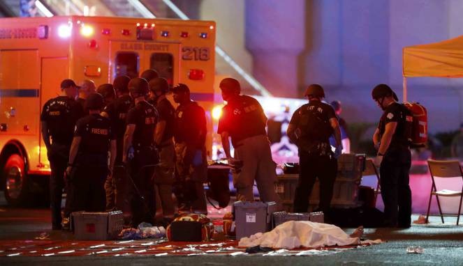 50 Orang Tewas, 406 Luka-luka Akibat Penembakan di Las Vegas