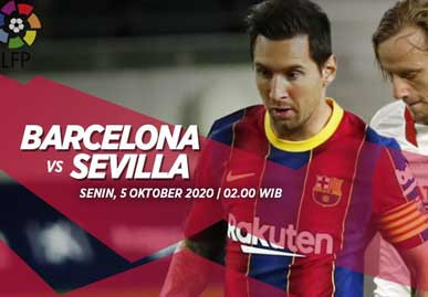 Prediksi Barcelona vs Sevilla 5 Oktober 2020