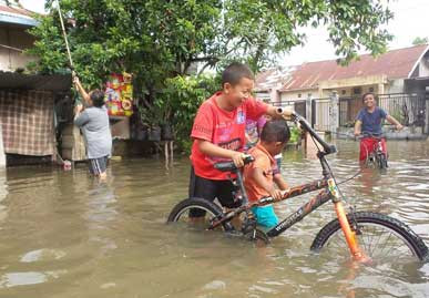 Hujan Deras, Perumahan di Jalan Datuk Tunggul Kebanjiran Lagi