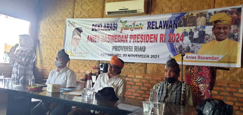 Yakin Menang, TANJAK Deklarasi Jadi Tim Relawan Anies Baswedan Presiden 2024 di Riau