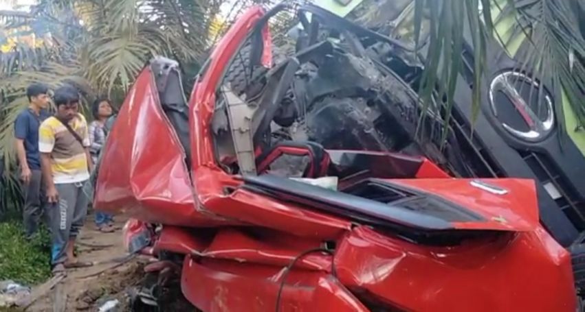 Melibatkan Tiga Kendaraan, Kecelakaan Maut Terjadi di Jalan Lintas Timur Pelalawan