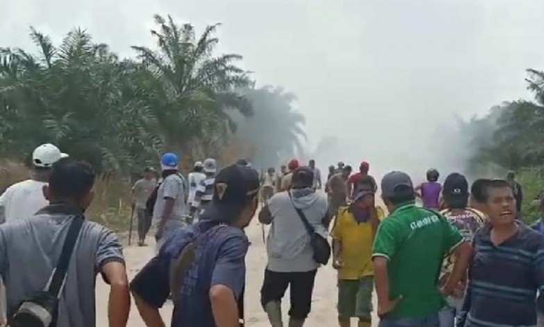 Tiga Warga Terluka Saat Eksekusi Lahan di Gondai, Pelalawan