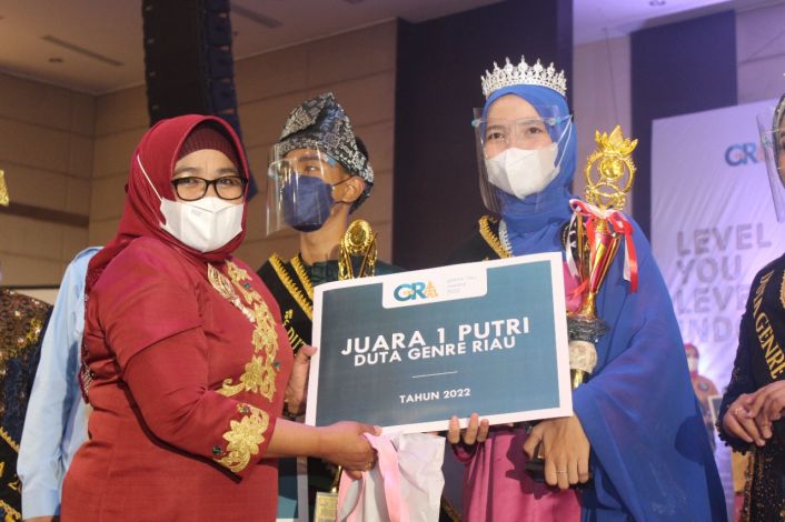 Julio Pratama dan Novera Mawadah Terpilih Jadi Duta GenRe Riau 2022