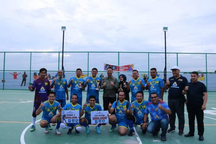 Dinas PUPR Juara Futsal Turnamen Piala Walikota Pekanbaru 2023