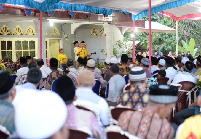 Haji Dalimi Ajak Masyarakat Pucuk Rantau Coblos Paslon Nomor 4