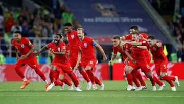 Menang Adu Penalti, Inggris ke Perempat Final Piala Dunia