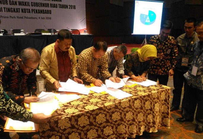 Syamsuar-Edy Nasution Menang Mutlak di Pekanbaru