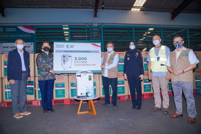 Tanoto Foundation Donasikan 3.000 Unit Oxygen Concentrator ke Kemenkes untuk Bantu Pasien Covid-19