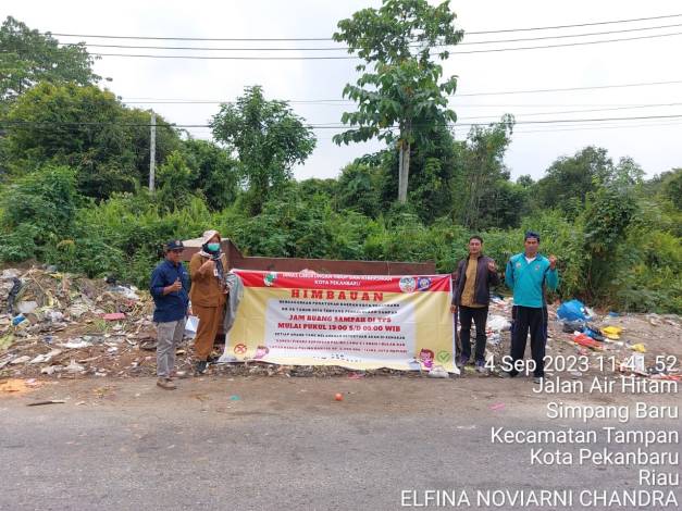 Ratusan Pegawai DLHK Pekanbaru Diturunkan Jaga TPS Sampah