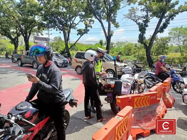 70 Kendaraan Ditilang saat Razia di Purna MTQ Pekanbaru, Kebanyakan Tak Pakai Helm