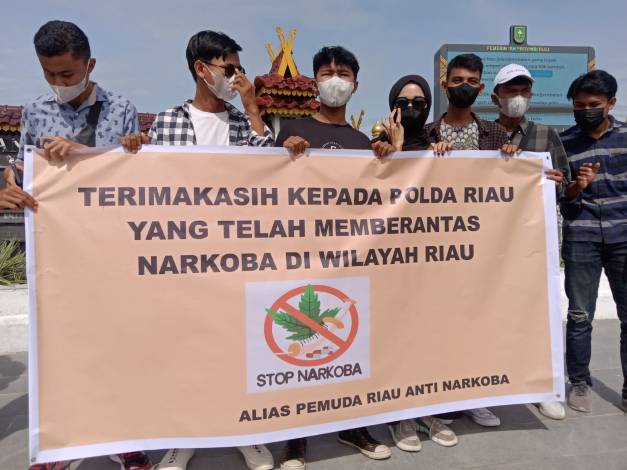 Berantas Narkoba di Bumi Lancang Kuning, Aliansi Pemuda Riau Anti Narkoba Apresiasi Polda Riau