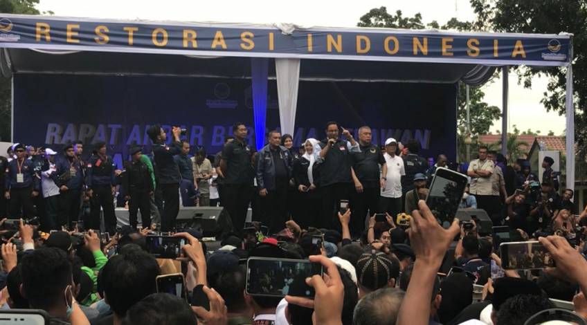 Orasi di Riau, Anies Baswedan Ajak Pendukung Rapikan Barisan