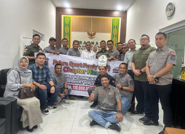 Melalui Baznas, Pajero Sport Family Riau Serahkan Rp110 Juta Donasi Kemanusiaan untuk Palestina