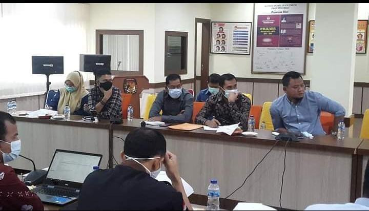 Jelang Sidang Sengketa Hasil Pilkada, KPU Meranti Ikut Rakor di KPU Riau