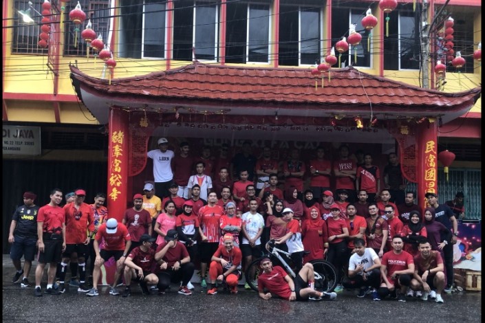 Komunitas Lari di Pekanbaru Gelar Gong Xi Run 2019