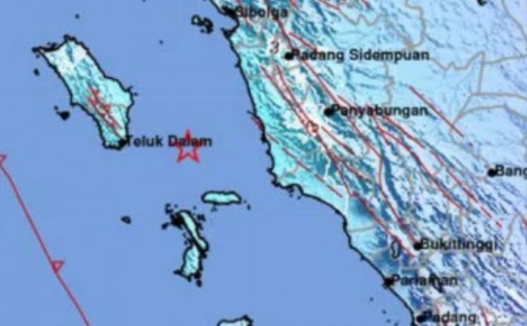 Gempa 6,1 SR Guncang Nias Selatan