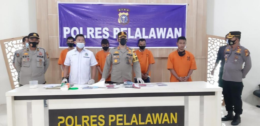 Polres Pelalawan Ungkap Jaringan Narkoba Libatkan Napi di Lapas Tembilahan