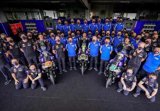 MotoGP 2022: Ini Penampakan Motor Baru Yamaha Saat Launching Tim