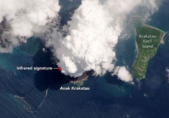 Gunung Anak Krakatau Erupsi 9 Kali, BMKG Keluarkan Peringatan